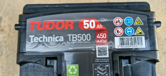 Batería Tudor Technica TB500 50Ah 450A