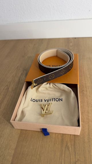 Cintura Louis Vuitton Beige e Oro Doppio Uso