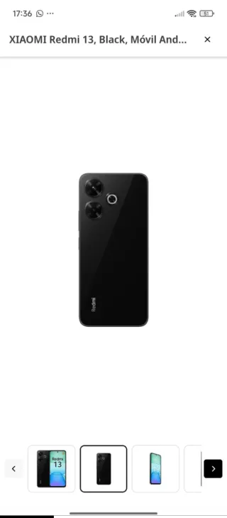 Xiaomi Redmi Note 13 256GB Negro