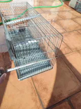 Jaula para pájaros metálica