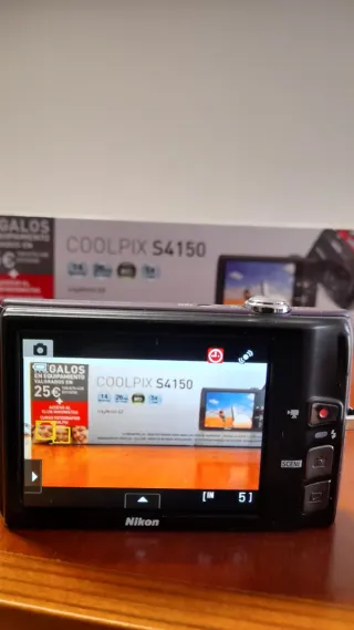 Cámara Nikon Coolpix S4150 Pantalla Táctil