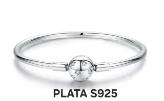 Pulsera Rígida Plata 100%