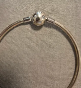 Pulsera Rígida Plata 100%