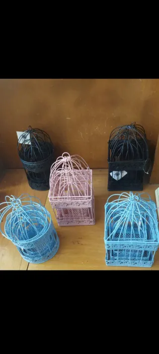 5 modelos de 3 jaulas cada juego 6€