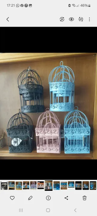 5 modelos de 3 jaulas cada juego 6€