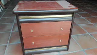 2 Cajoneras nuevas madera y metal