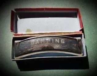 Armónica Antigua con Caja Original