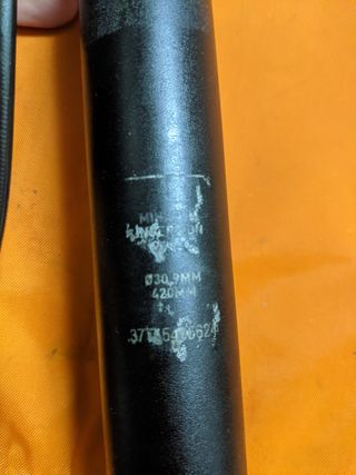 Tija Reverb 30.9x420 125mm Buena Revisada EXTERNA