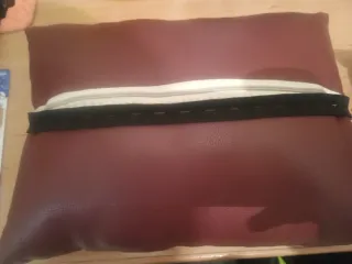 Cojín respaldo de piel para asiento de coche