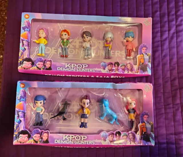 Muñecos K-Pop Demon Hunters y Saja Boys