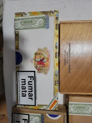 8 Cajas de Puros Vacías Diferentes