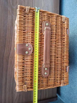 Cesta de Picnic de Mimbre con Accesorios