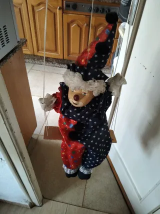 Payaso de marioneta colgante