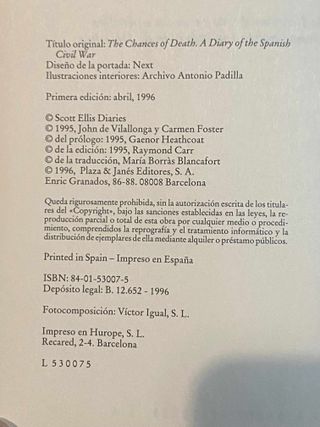 Diario de la guerra de España (Priscilla Scott-Ell