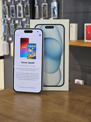 IPHONE 15 128GB AZUL BATE. 100%