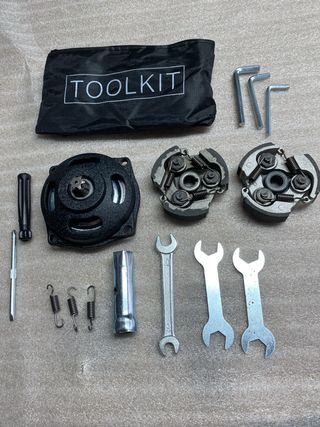 Campana y embrague minimoto + muelles y herramient