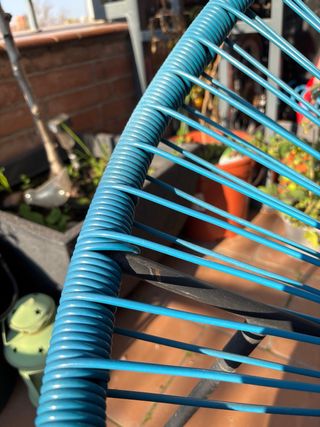 Silla Acapulco de exterior Azul