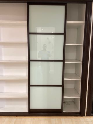 Armario empotrado wengue 3 puertas correderas