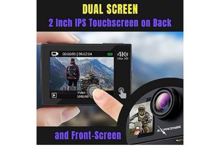Cámara Deportiva 4K Doble Pantalla Pvp:120€