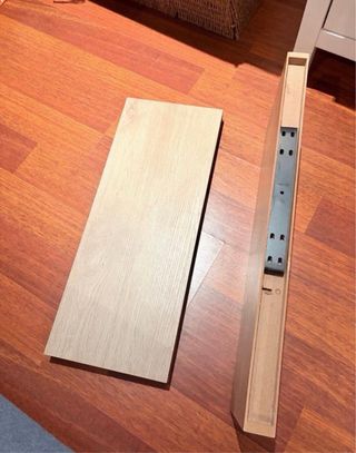 Estantería madera y metal