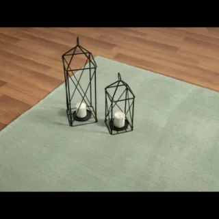 Alfombra antideslizante lavable verde