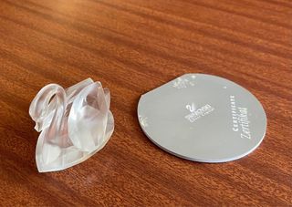 Cigno Mediano Swarovski Argento