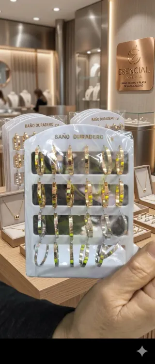 Pendientes aro Esencial Joyería oro y plata