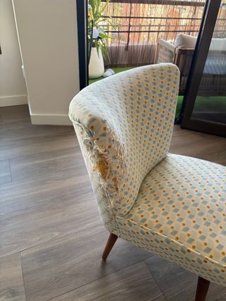 Poltrona Maison du Monde in tela e legno