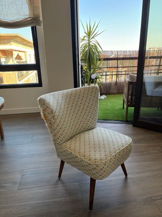 Poltrona Maison du Monde in tela e legno