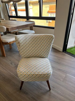 Poltrona Maison du Monde in tela e legno