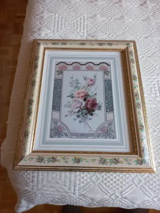 3 Cuadros Decorativos Beige y Dorado