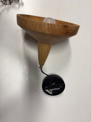 Lámpara de techo madera y metal