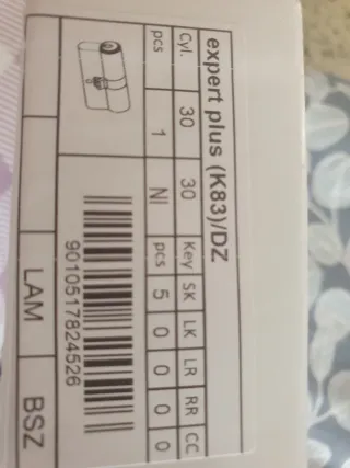 Cilindro de Seguridad Dormakaba Expert Plus (K83/D