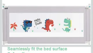Barrera Cama Infantil 180cm Dinosaurios