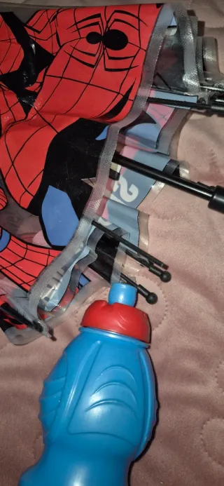 Lote Spiderman: Mochila, Paraguas y Botella