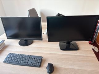 2 Pantallas AOC y Acer + Teclado