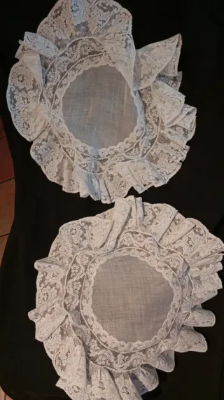 Conjunto encaje antiguo