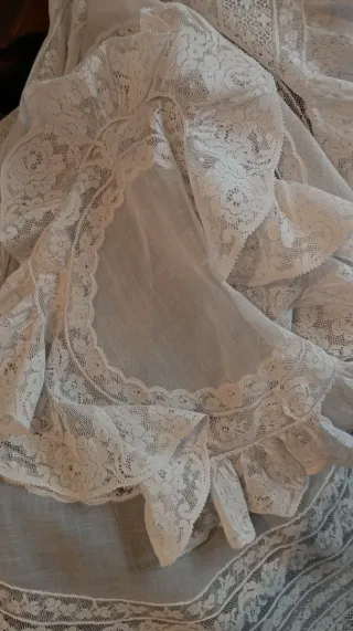 Conjunto encaje antiguo