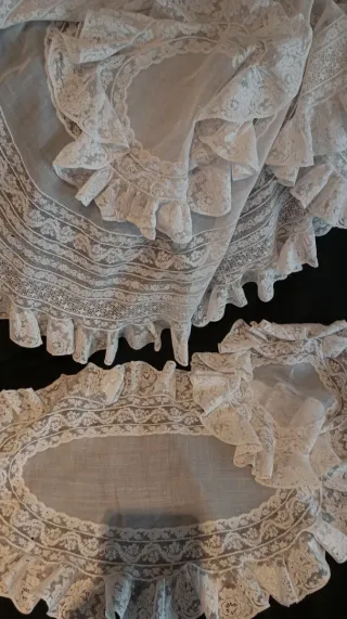 Conjunto encaje antiguo