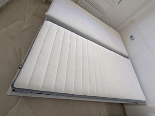 2 Camas 90x200 con Colchón Ikea VALEVÅG
