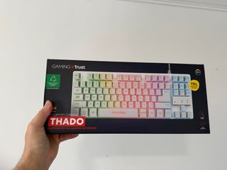 Teclado Gaming Trust THADO TKL Blanco