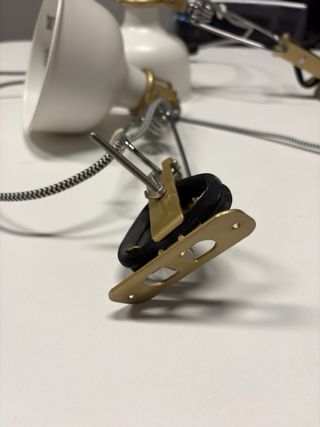 Lámparas de pared doradas y blancas (2 unidades)