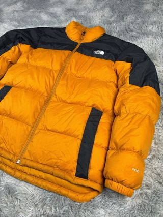 The North Face Puffer 700 Amarillo Negro Hombre