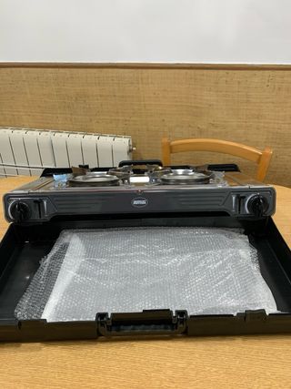 Hornillo de gas doble para camping