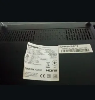 Televisión Philips Negra