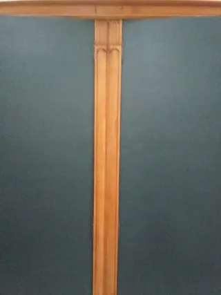 Armario antiguo madera 2 cuerpos espejo