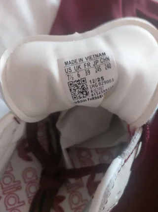 Adidas Samba Beige y Burdeos Talla 42