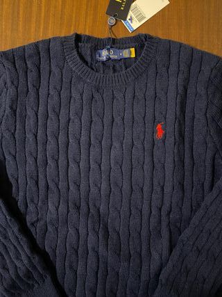 Maglione Treccia Blu Navy - Tg M