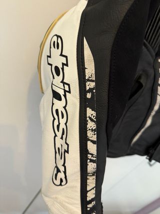 Chaqueta Alpinestars Atem Piel Negra/Blanca
