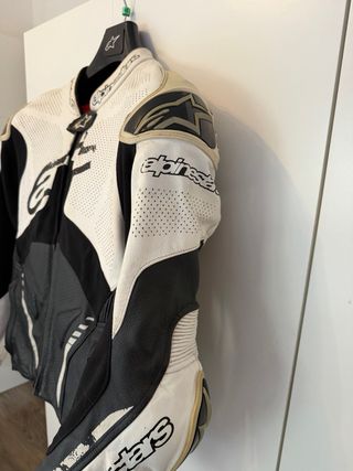 Chaqueta Alpinestars Atem Piel Negra/Blanca